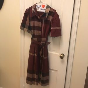 Liza lux plaid dress